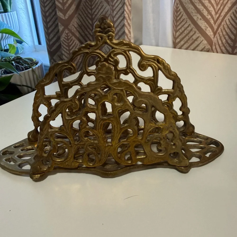 Vintage Brass Letter Holder - Picture 1 of 9